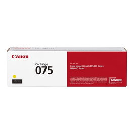 Canon 075 Cartouche de Toner Jaune Laser, Rendement jusqu'à 1300 Pages, Consommable Ordinateur