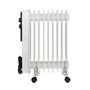 Adler Radiateur à Huile AD 7816 Blanc Noir 2000 W