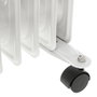 Adler Radiateur à Huile AD 7816 Blanc Noir 2000 W