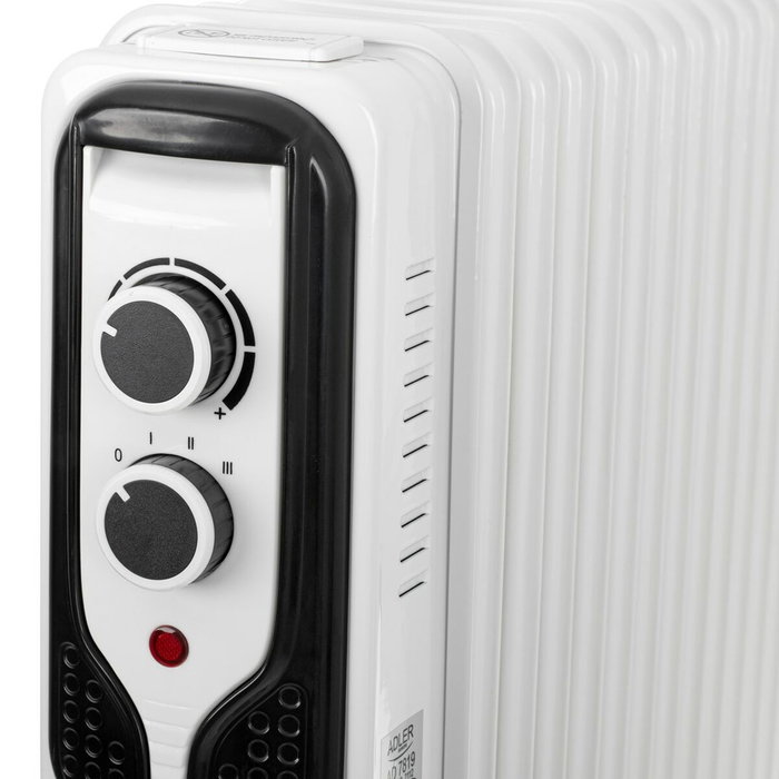 Adler Radiateur à Huile AD 7816 Blanc Noir 2000 W Adler Radiateur à Huile AD 7816 Blanc Noir 2000 W