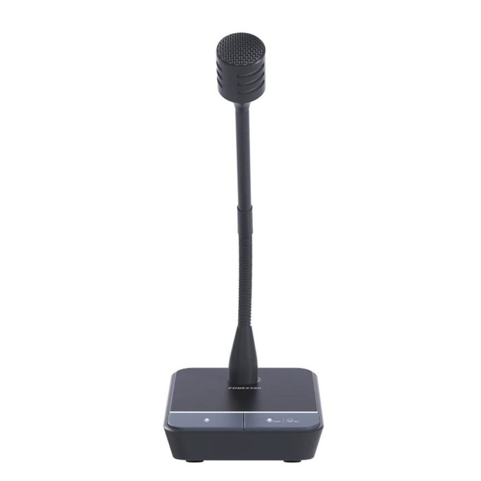 Fonestar MICSET-D32J Microphone de table dynamique cardioïde avec bras flexible et connectique Jack 6,3 mm pour conférences