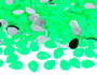 Innspiro Gemmes décoratives en acrylique forme goutte vert fluor 10x14mm, 1000 unités environ.