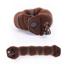 Bifull Relleno Moño Pin Grande Marron