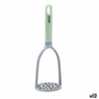 Quid Prensa Patatas Ozon 26 cm Verde Plástico Libre de BPA Apto Lavavajillas Mango Ergonómico 12 Unidades
