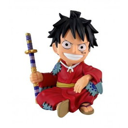 Plastoy Hucha Luffytaro One Piece 15 cm - Tirelire Officielle PVC Rouge Personnage Samouraï Collection