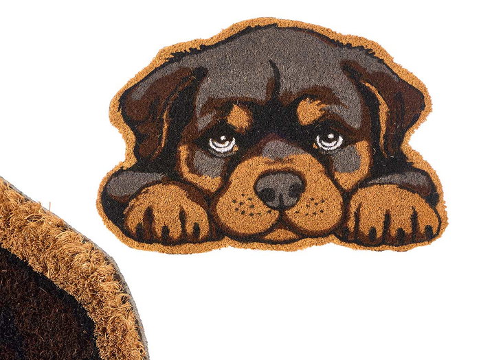 GIFTDECOR Felpudo Forma Perro Marron-Negro GIFTDECOR Felpudo Forma Perro Marron-Negro