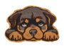 GIFTDECOR Felpudo Forma Perro Marron-Negro