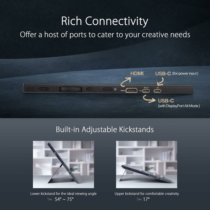 Écran Tactile Interactif Asus 90LM0711-B01I70 4K Ultra HD 15,6"