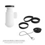 ABRISA Siphon de bouteille extensible T-3 1 1/2 avec valve et bouchon
