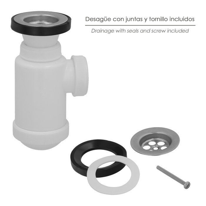 ABRISA Siphon de bouteille extensible T-3 1 1/2 avec valve et bouchon