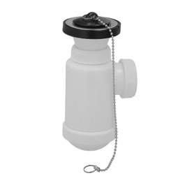 ABRISA Siphon de bouteille extensible T-3 1 1/2 avec valve et bouchon