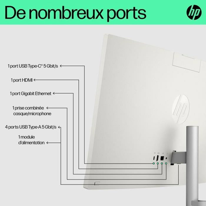 HP PC Tout-en-un 24-cr0084nf 23,8 pul FHD Core i5-1334U 16Go 512Go SSD