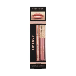 Profusion Cosmetics Set Lip Envy Pink Aura avec Gloss et Crayon