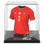 FANCOLLEX Figurine Cristiano Ronaldo Portugal en maillot de foot - Statuette miniature en vinyle, acrylique et plastique biodégradable (9,5 cm)