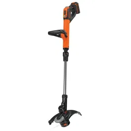 Black + Decker STC1820EPC-QW - Coupe-bordures électrique 18V, batterie incluse, largeur de coupe 28 cm, 2 vitesses, tête pivotante 180°