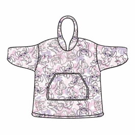 DISNEY - Bata sudadera oversize Angel Stitch Disney adulto