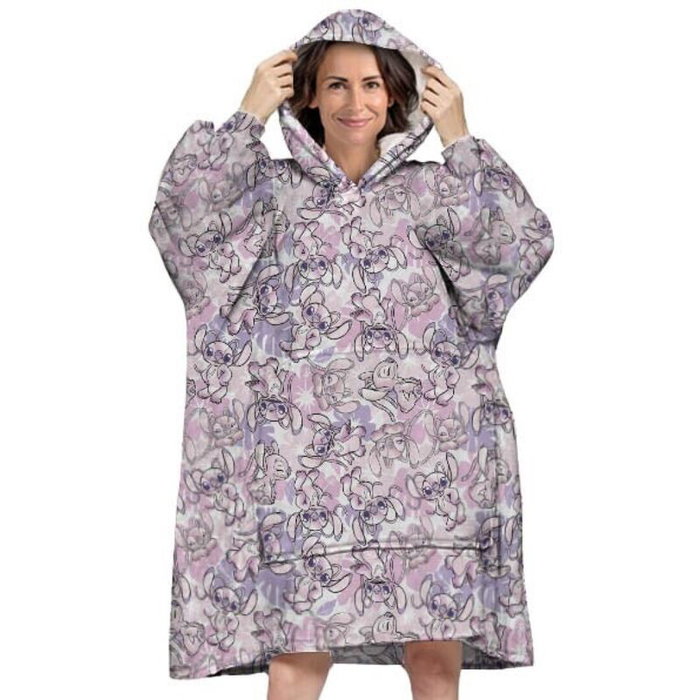 DISNEY - Bata sudadera oversize Angel Stitch Disney adulto