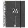 Agenda Finocam YEAR Noir A5 15,5 x 21,2 cm 2026