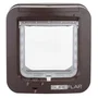 Sureflap - Chatière à puce électronique programmable - Marron - Pour chats - Mémoire 32 puces - Dimensions 142 x 120 mm - Compatible puces électroniques et médaillons RFID