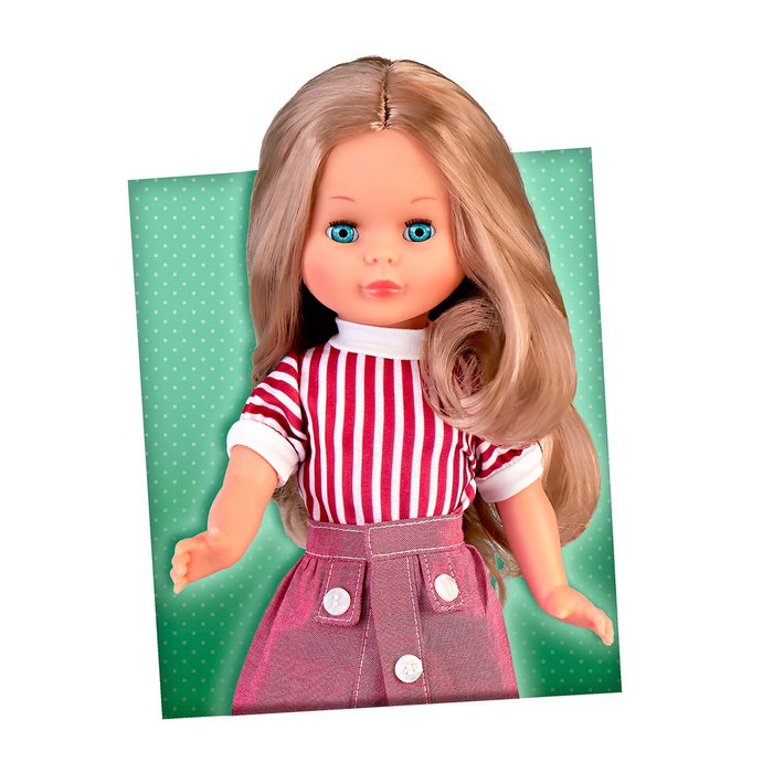 Nancy Colección Trousseau Peinados Nal11000 Famosa - Poupée Nancy édition 2024 avec trousseau de cheveux et tenue années 80