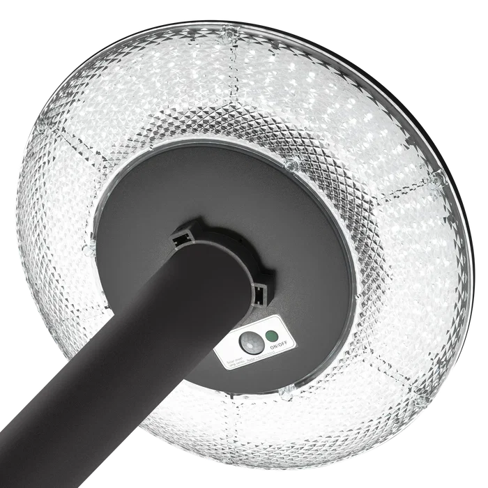 Projecteur LED Solaire 100W avec Capteur et Télécommande, Blanc Froid
