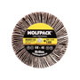 WOLFPACK LINEA PROFESIONAL Éventail abrasif grain 40, 80x40 mm