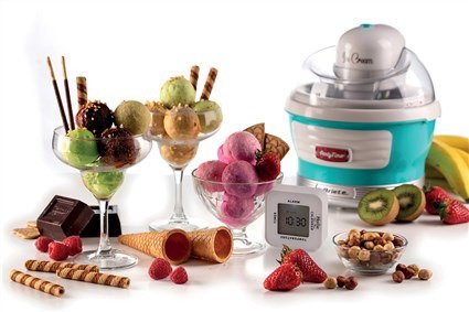 Ariete 643/01 - Sorbetière électrique Party Time, capacité 1.5L, couleur bleue, fabrication de glaces et sorbets Ariete 643/01 - Sorbetière électrique Party Time, capacité 1.5L, couleur bleue, fabrication de glaces et sorbets