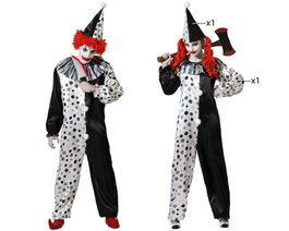 BigBuy Carnival Déguisement Clown Gris Unisexe Adulte XS/S
