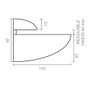 Consoles et taquets pour étagères Micel SP07 Blanc Zamak 110 x 87 mm (2 Unités)