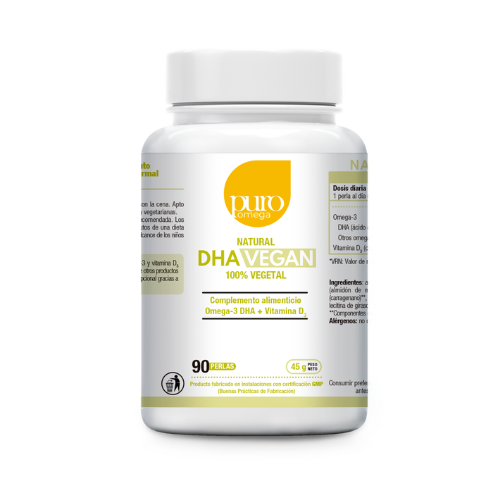 PURO OMEGA NATURAL DHA vegan 90 perles PURO OMEGA NATURAL DHA vegan 90 perles