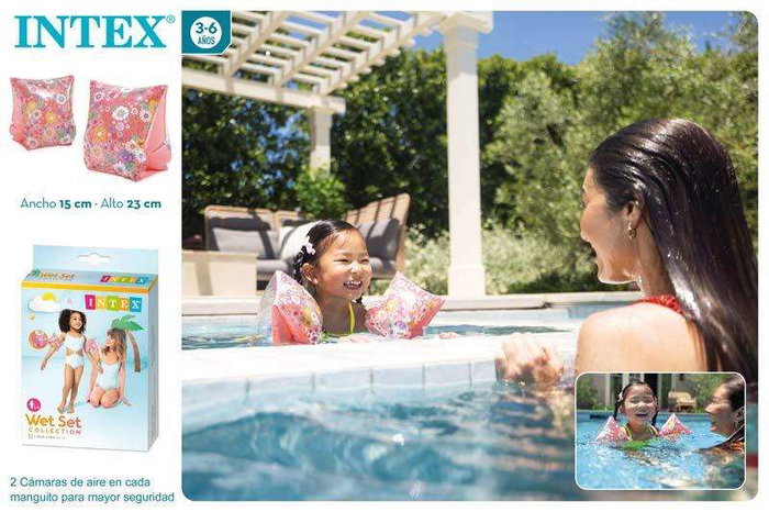 Intex Brazalete Sweet Blossom - Bracelet décoratif floral pour enfants 23x15cm, 3 à 6 ans, sans piles, matériau PVC Intex Brazalete Sweet Blossom - Bracelet décoratif floral pour enfants 23x15cm, 3 à 6 ans, sans piles, matériau PVC