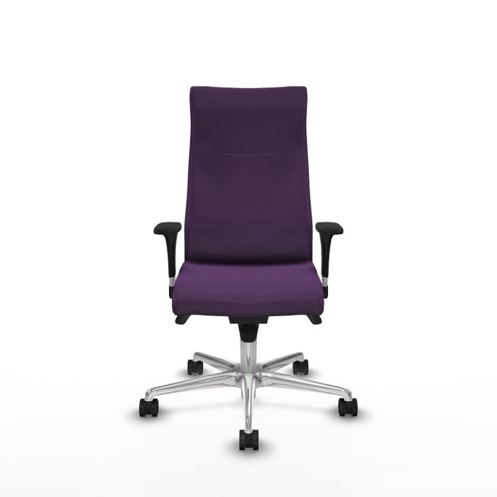 Piqueras Y Crespo Fauteuil Albacete, Mécanisme Synchrone, Tissu Violet, Base Aluminium, Accoudoirs 1D Piqueras Y Crespo Fauteuil Albacete, Mécanisme Synchrone, Tissu Violet, Base Aluminium, Accoudoirs 1D