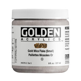 Golden Couleurs Acryliques Corps Lourd Or Mica Flake (Fino) 237 ml