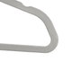 Kipit Lot de 12 Cintres Flockés Gris Velours Métal Plastique 44x23x8 cm (Set de 12)