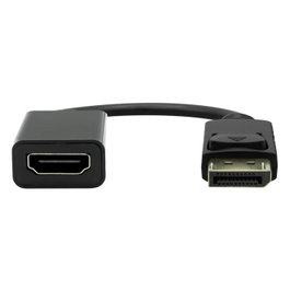 Garbot Adaptateur DisplayPort mâle vers HDMI femelle, Noir, 20cm