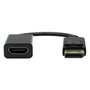 Garbot Adaptateur Câble DisplayPort vers HDMI Mâle/Femelle Noir 20 cm