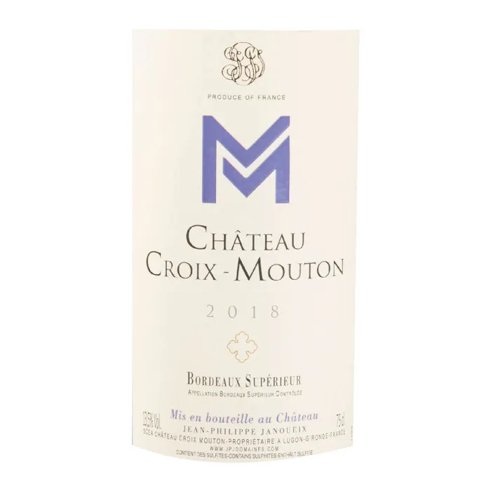 Château Croix-Mouton 2018 Bordeaux Supérieur - Vin rouge de Bordeaux