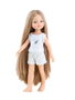 Paola Reina - Poupée Amigas en Pyjama Blanc 32 cm - Poupée Manica - Jouet pour Enfants - Langues: Espagnol, Anglais, Français