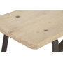 Banc Home ESPRIT Noir Naturel Fer bois de teck 152 X 41 X 46 CM