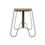 Banc Home ESPRIT Noir Naturel Fer bois de teck 152 X 41 X 46 CM