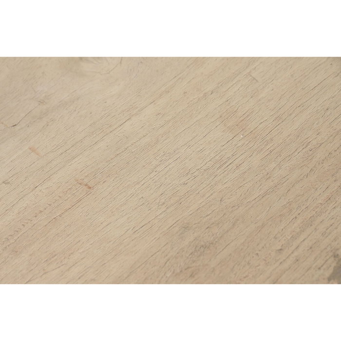 Banc Home ESPRIT Noir Naturel Fer bois de teck 152 X 41 X 46 CM