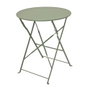 Outdoor Living By Decoris Table et 2 Chaises Pliantes Helsingborg en Acier Vert