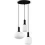 D By M.Red Suspension lustre D à trois feux noir