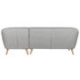 Canapé Home ESPRIT Gris Crème Scandi 226 x 144 x 84 cm