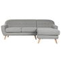 Canapé Home ESPRIT Gris Crème Scandi 226 x 144 x 84 cm