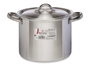 Kinvara Marmite en Aluminium 20 cm 4,5 L Argent – Compatible Gaz, Four et Lave-vaisselle (Set de 6)