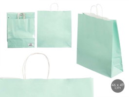 Pincello Sac en Papier Vert Menta 46 x 16 x 59 cm (Set de 100)