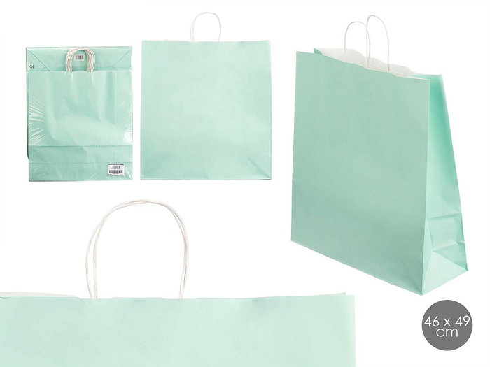 Pincello Sac en Papier Vert Menta 46 x 16 x 59 cm (Set de 100) Pincello Sac en Papier Vert Menta 46 x 16 x 59 cm (Set de 100)