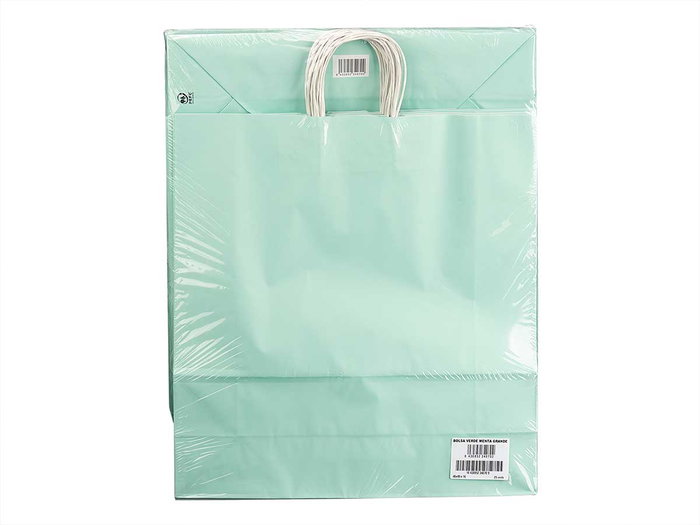 Pincello Sac en Papier Vert Menta 46 x 16 x 59 cm (Set de 100) Pincello Sac en Papier Vert Menta 46 x 16 x 59 cm (Set de 100)