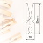 Dovelis Lot de 24 pinces à linge en bois